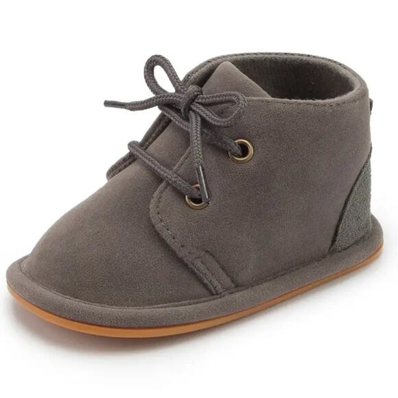 New baby indoor soft sole shoes boots size 2 7-12 months - Picture 1 of 2